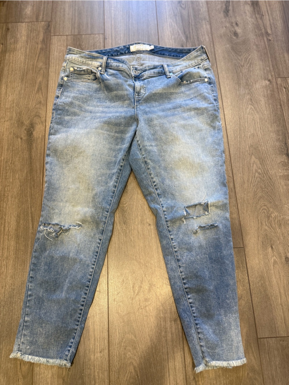 Torrid Denim Light Wash Distressed Jeans 16R